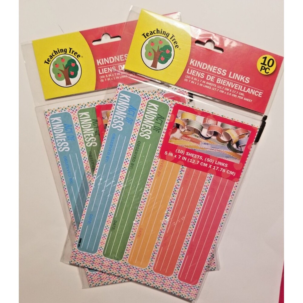 Kindness Links Create a Chain of Kind Acts Teaching Tree 2 Packs 50 Links Each